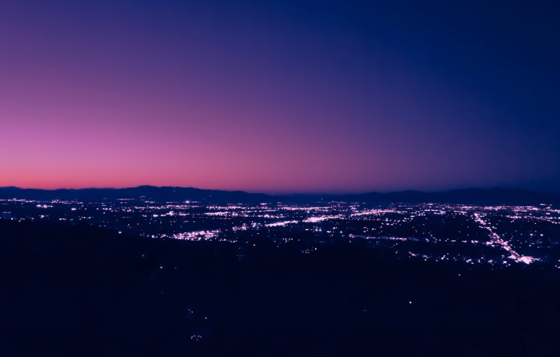 City lights at night